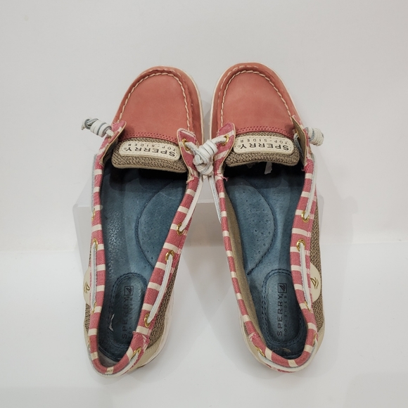Sperry Angelfish Stripe Leather Boat Shoes - Picture 5 of 7